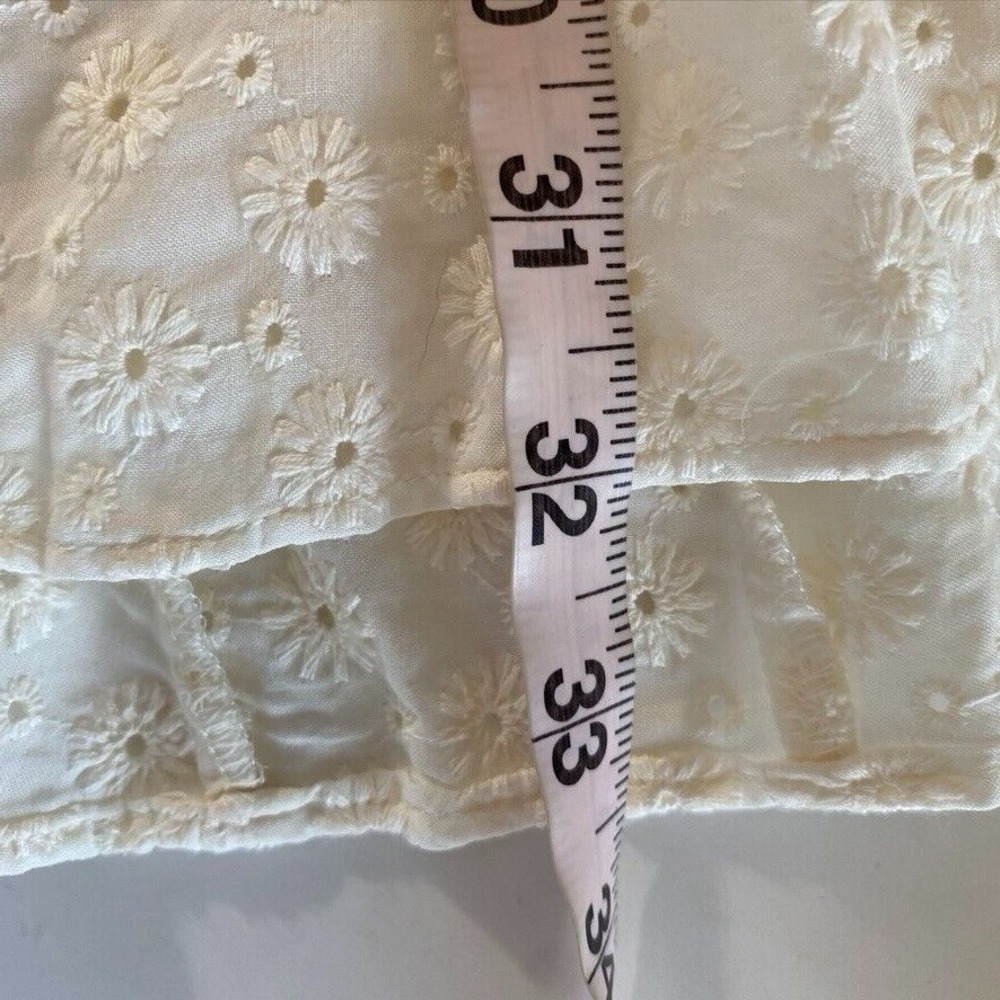 Madewell Eyelet Floral‎ Tassel-Tie Dress 4 Milkmaid Prairie Romantic Cottagecore - Picture 13 of 13